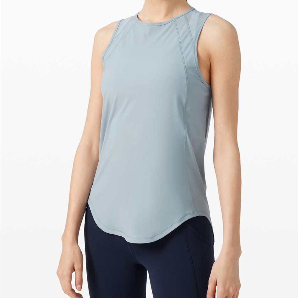 Lululemon Sculpt Tank — Blue Cast
